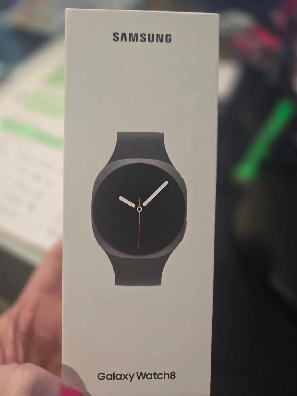 Samsung Galaxy Watch4 Black Silicone Smartwatch And Leopard Accent Band. Worn 2x